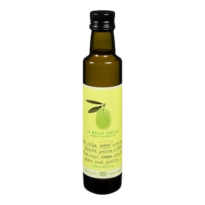 La Belle Excuse Extra Virgin Green Olive Oil 250 ml, $6.00/100ml