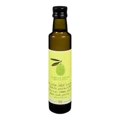 La Belle excuse Huile dʼolive extra-vierge verte 250 ml, 6,00 $/100ml