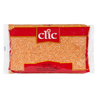 Clic Whole Red Lentils, Football 907 g, $0.44/100g