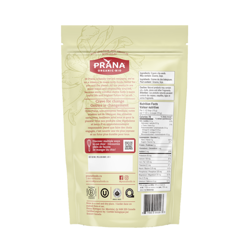 Organic White Whole Chia Seeds