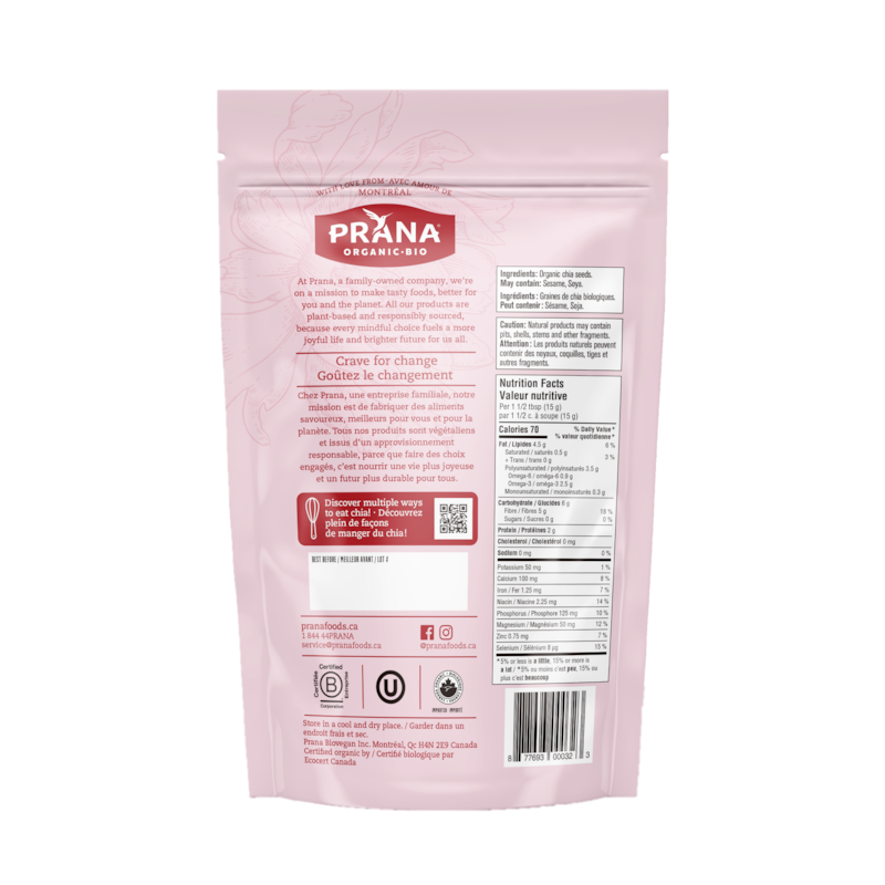 Organic Black Whole Chia Seeds