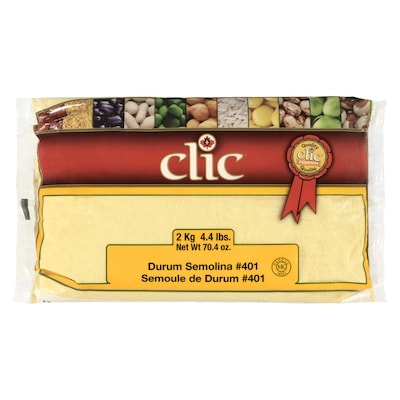 Clic Durum Semoline 2 kg, $0.31/100g