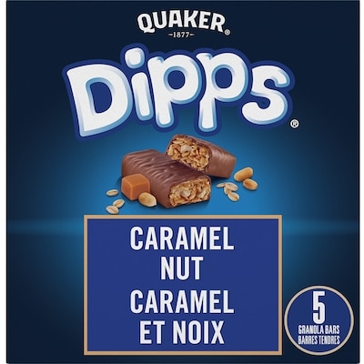 Quaker Dipps Granola Bars – Caramel Nut 156 g, $2.69/100g