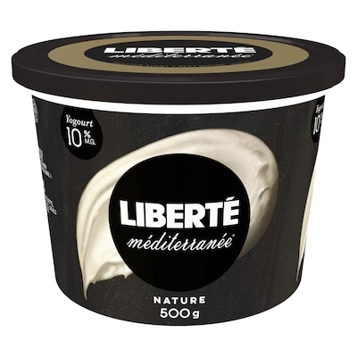 Liberté Méditerranée Nature 10 % MG Yogourt Édition limitée 500 g, 1,06 $/100g