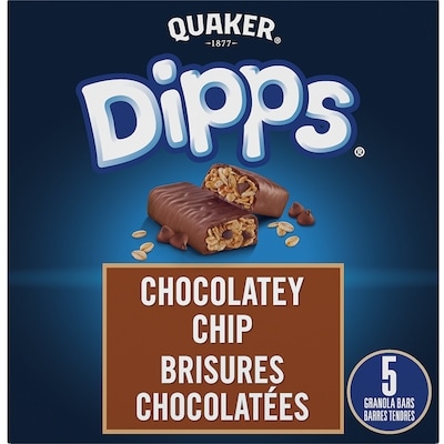 Quaker Dipps Granola Bars – Chocolatey Chip 156 g, $1.76/100g