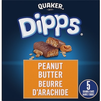 Quaker Dipps Granola Bars – Peanut Butter 156 g, $2.69/100g