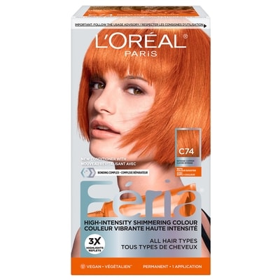 L’Oréal Colorant capillaire cuivre intense Couleur vibrante haute intensité 1 ea, 18,49 $/1ch