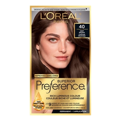 L'Oreal Paris Superior Préférence Permanent Hair Color Deep Brown 1 ea, $21.99/1ea