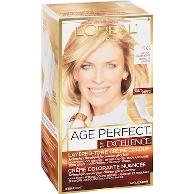 Colorant capillaire Excellence Age Perfect 9G blond clair doré doux