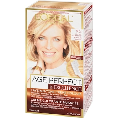 Colorant capillaire Excellence Age Perfect 9G blond clair doré doux