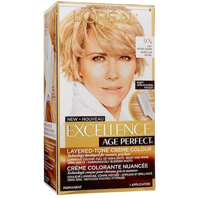 L’Oréal Colorant capillaire Excellence Age Perfect 9N blond clair naturel 1 ea, 13,11 $/1ch