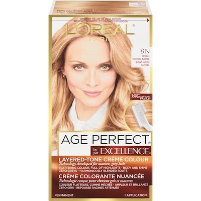 L'Oreal Paris Excellence Age Perfect, 8N Medium Natural Blonde 1 ea, $13.00/1ea