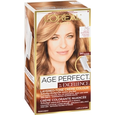 Colorant capillaire Excellence Age Perfect 7G blond foncé doré doux