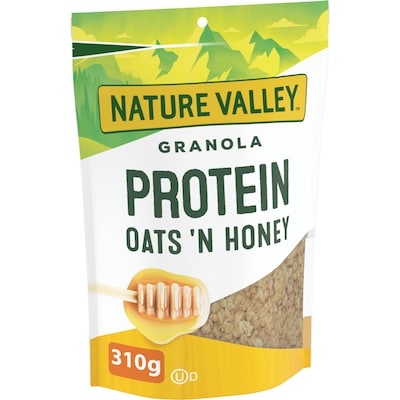 Nature Valley Protein Granola, Oats 'n Honey, Healthy Snack and Cereal 310 g, $2.09/100g