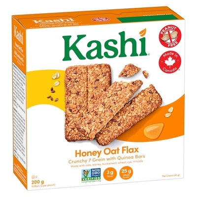 7 Grain with Quinoa Crunchy Bars, Honey Oat Flax 10 Bars