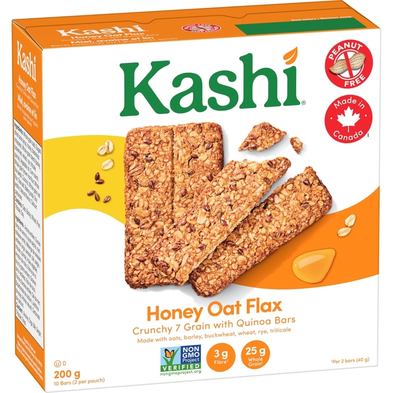 7 Grain with Quinoa Crunchy Bars, Honey Oat Flax 10 Bars
