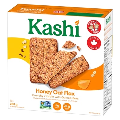 7 Grain with Quinoa Crunchy Bars, Honey Oat Flax 10 Bars