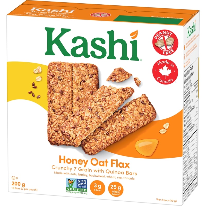 7 Grain with Quinoa Crunchy Bars, Honey Oat Flax 10 Bars