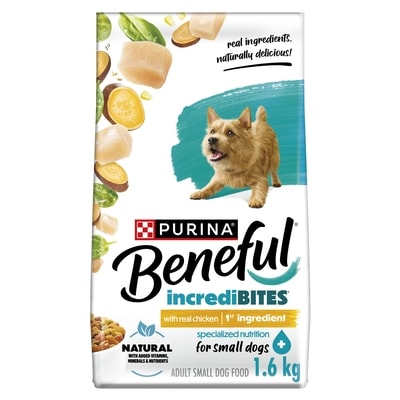 Purina Beneful Incredibites Dry Dog Food Real Chicken 1.6 kg, $0.69/100g