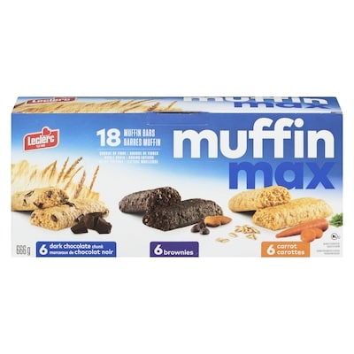 Leclerc MuffinMax Bars, Club Pack 18x37.0 g, $1.20/100g