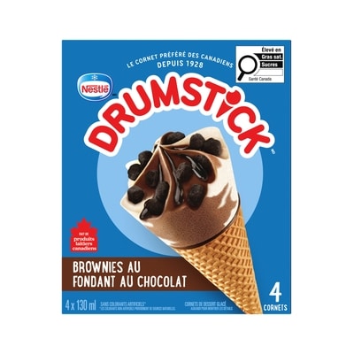 Nestlé Drumstick Cornets Brownies Au Fondant Au Chocolat 520 ml, 0,77 $/100ml