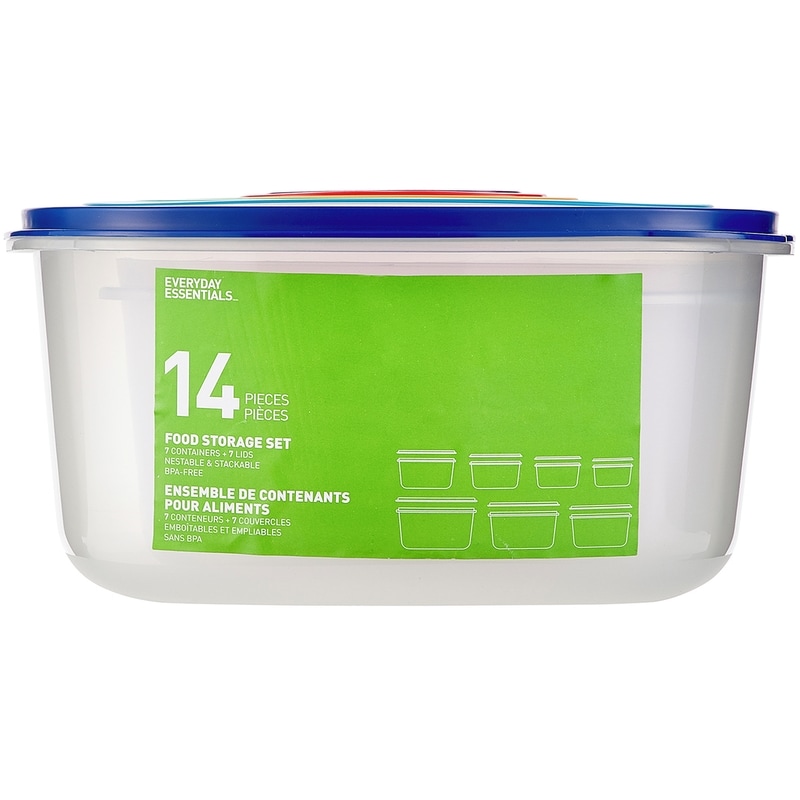 14-Piece Square Food Storage Set