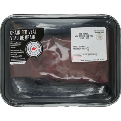 Montpak Grain-Fed Veal Liver, Slice $38.56/1kg $17.50/1lb