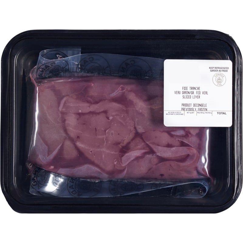 Grain-Fed Veal Liver, Slice