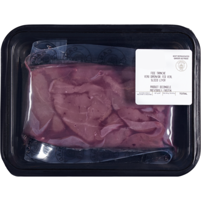 Grain-Fed Veal Liver, Slice