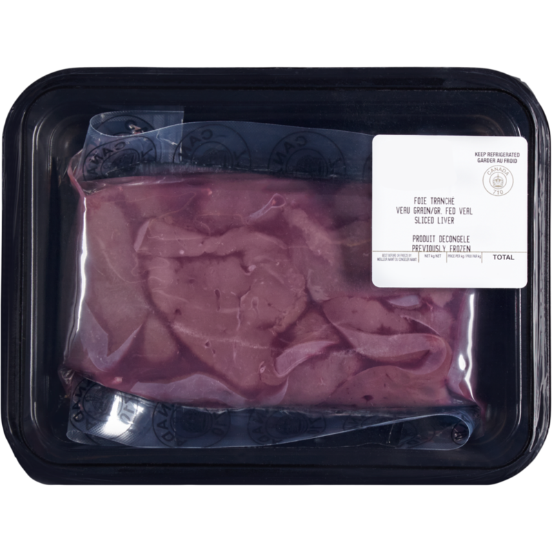 Grain-Fed Veal Liver, Slice