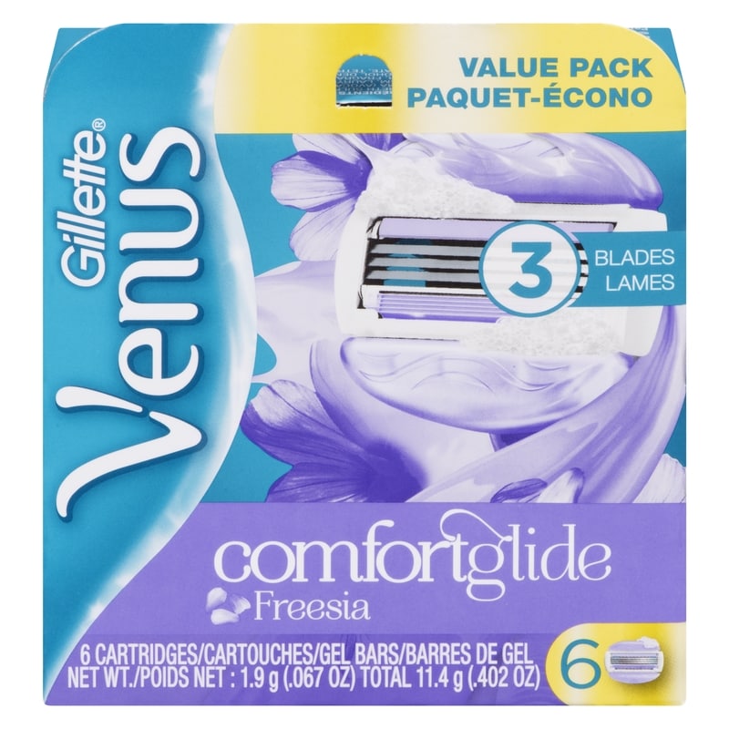 venus ②2冊 Gillette Venus Comfortglide Freesia Women'S Bladesx6 - 6x6.0 ea