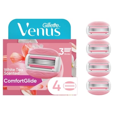 Gillette Venus ComfortGlide White Tea Women's Razor Refills, 4 Count 4 ea, $5.75/1ea