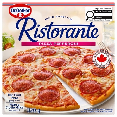 Dr Oetker Ristorante Thin Crust Pepperoni Pizza 320 g, $1.87/100g