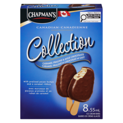 Chapmans Canadian Collection Caramel Praline & Milk Chocolate Ice Cream Bar 8x55.0 ml, $0.91/100ml