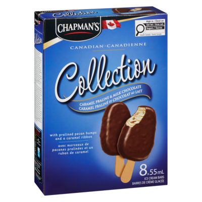 Canadian Collection Caramel Praline & Milk Chocolate Ice Cream Bar