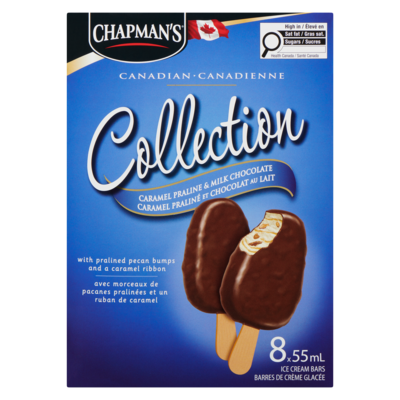 Canadian Collection Caramel Praline & Milk Chocolate Ice Cream Bar