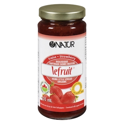 Natur Tartinade aux fraises Le Fruit biologique 235 ml, 3,19 $/100ml