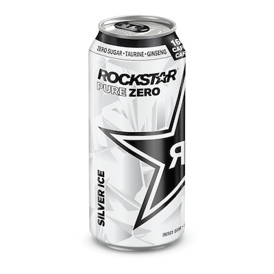 Rockstar Pure Zero Silver Ice Energy Drink 473 ml, $0.84/100ml
