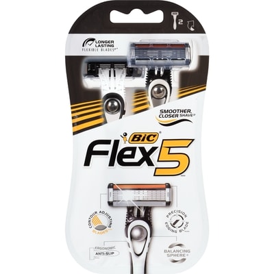 BIC Rasoirs à lames flexibles Flex 5 2 ea, 4,50 $/1ch