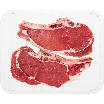 null Ontario Grain Fed Veal Rib Chop $36.36/1kg $16.50/1lb