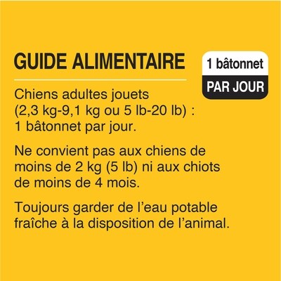 Gâteries pour chiens DENTASTIX Mini saveur originale, emballage de 58