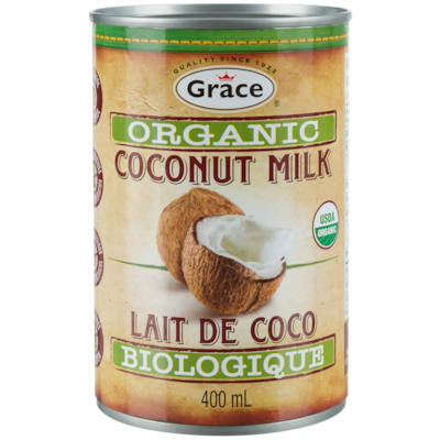 Grace Lait de coco biologique 400 ml, 0,82 $/100ml