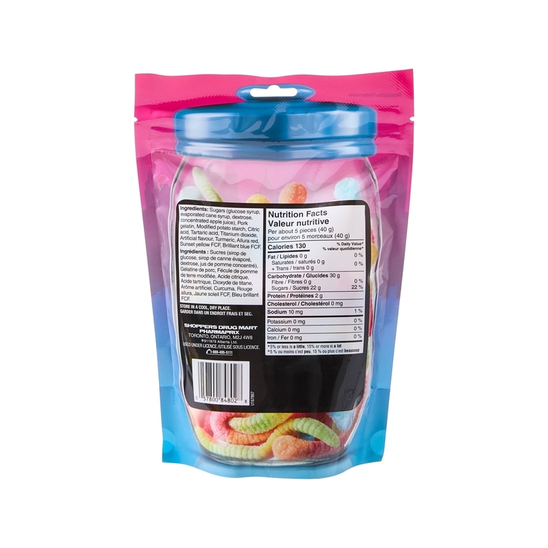 Gummy Sour Worms Candy