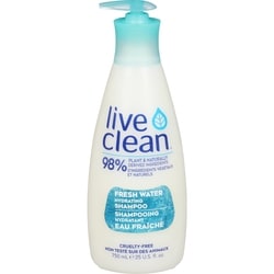 Live Clean Fresh Water Hydrating Shampoo 750 ml, $2.33/100ml