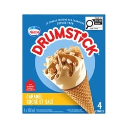 Nestlé Drumstick Cornets Caramel Sucré Et Salé 520 ml, 1,06 $/100ml