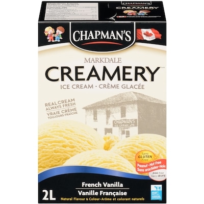 Chapmans Markdale Creamery French Vanilla Ice Cream 2 l, $0.25/100ml