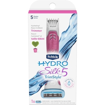 Schick Rasoir et taille-bikini pour femmes Schick Hydro Silk TrimStyle, 1 manche et 1 cartouche 1 ea, 15,99 $/1ch