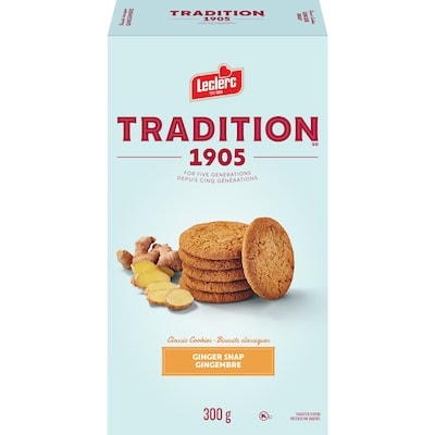 Leclerc Biscuits au gingembre traditionnels 300 g, 1,83 $/100g