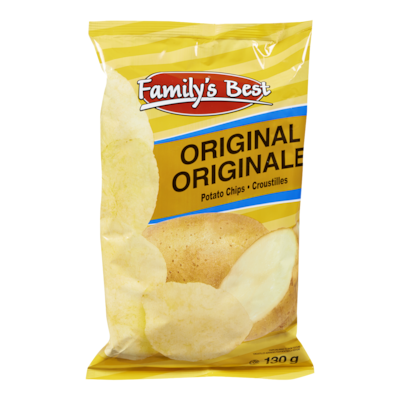 Family's Best Potato Ships, Original 130 g, $1.22/100g