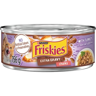 Purina Friskies Extra Gravy Turkey in Savoury Gravy, Wet Cat Food 156 g, $0.58/100g